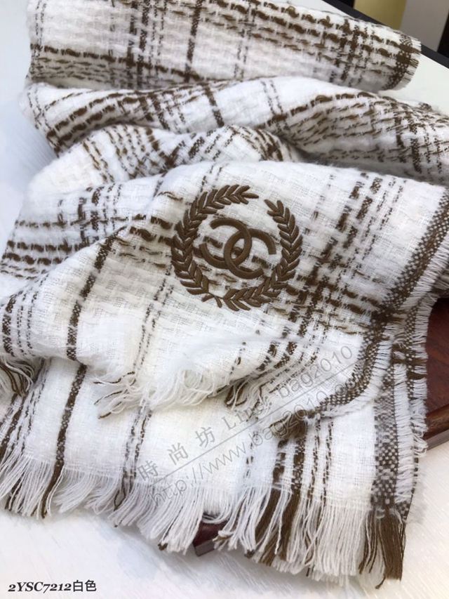 CHANEL圍巾 專櫃VIP限量版 香奈兒頂級進口客供羊毛圍巾 CHANEL羊毛圍巾女披肩  llwj6884